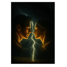 Laddar bild till gallerivisning, Lightning Kiss plakat Plakana 21x30 cm (A4) Ingen ramme