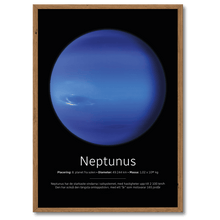 Laddar bild till gallerivisning, Neptunus Poster Plakana SE 21x30 cm (A4) Mørk egetræ