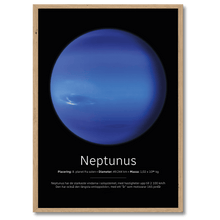 Laddar bild till gallerivisning, Neptunus Poster Plakana SE 21x30 cm (A4) Egetræ