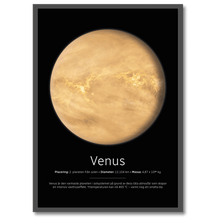 Laddar bild till gallerivisning, Venus Poster Plakana SE 21x30 cm (A4) Sort egetræ