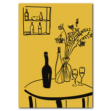 Laddar bild till gallerivisning, Vin & vaser Plakat Plakana 21x30 cm (A4) Ingen ramme