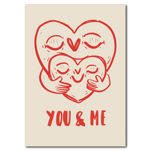 Laddar bild till gallerivisning, You & Me Plakat Plakana 21x30 cm (A4) Ingen ramme