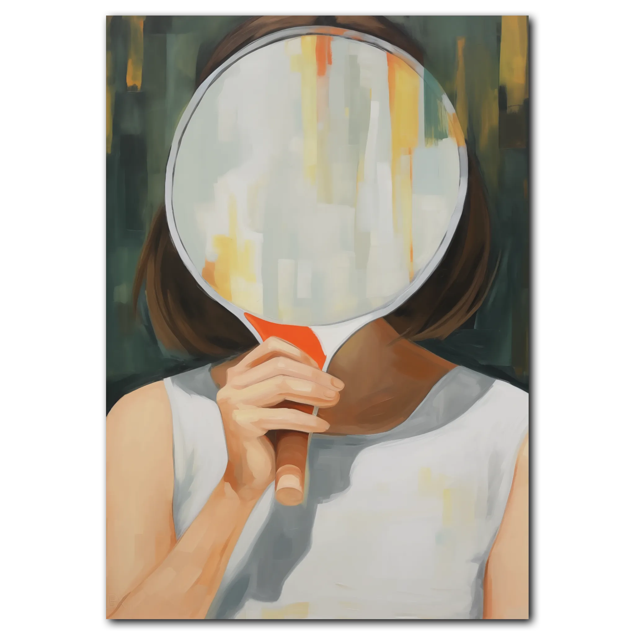 Mirror Lady poster 30x42 cm (A3) / Svart ek