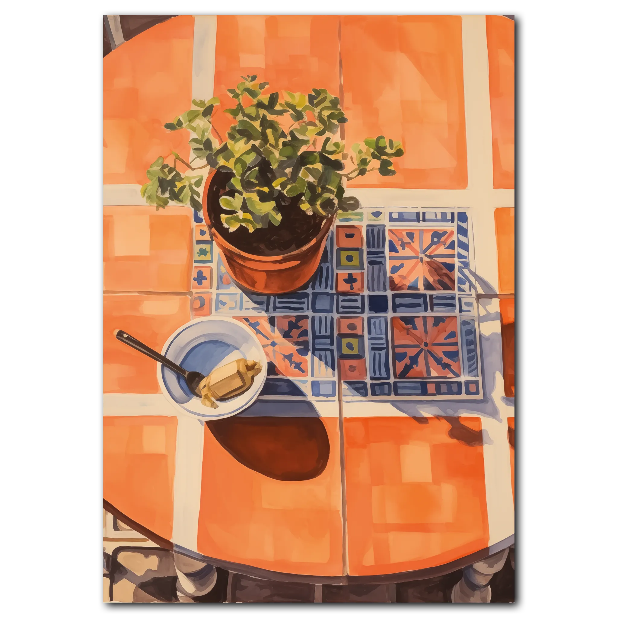 Summer Serenity poster 35x50 cm (B3) / Mörk ek