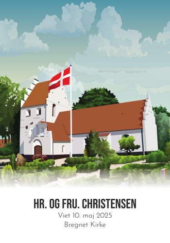 Personlig bryllupsplakat Plakana