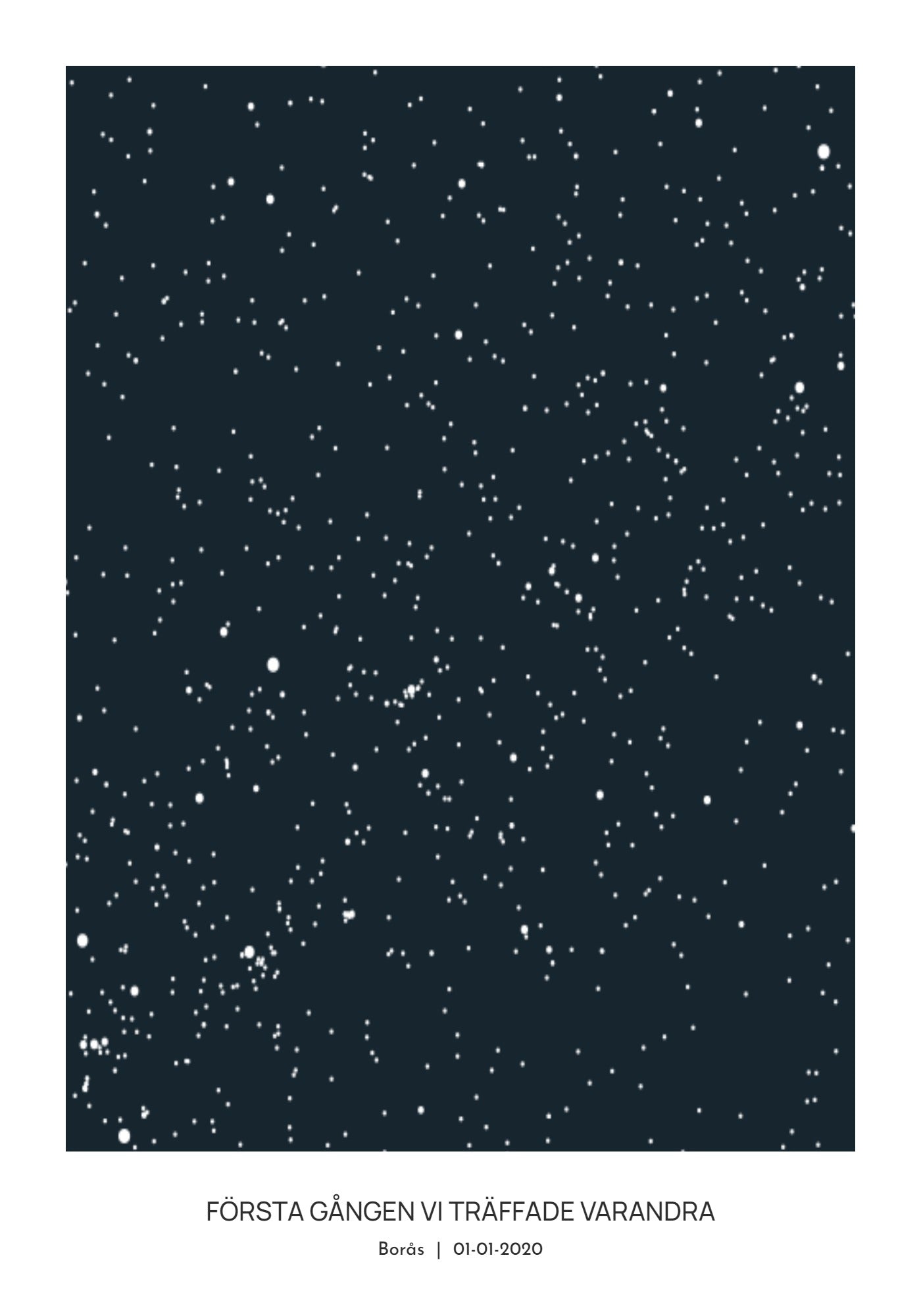 Stjärnhimmelposter enkelt 21x30cm (A4)