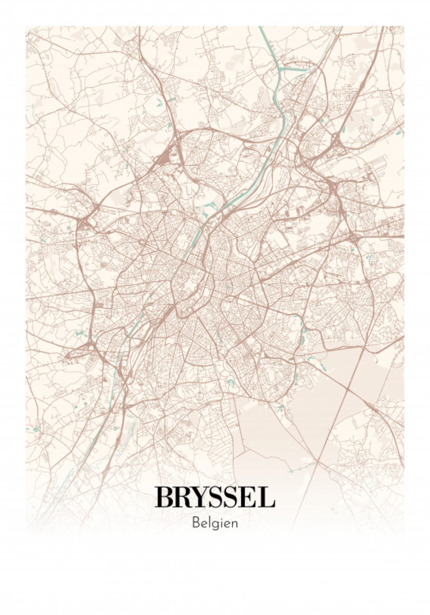 Bryssel - Belgien 70x100 cm (B1)