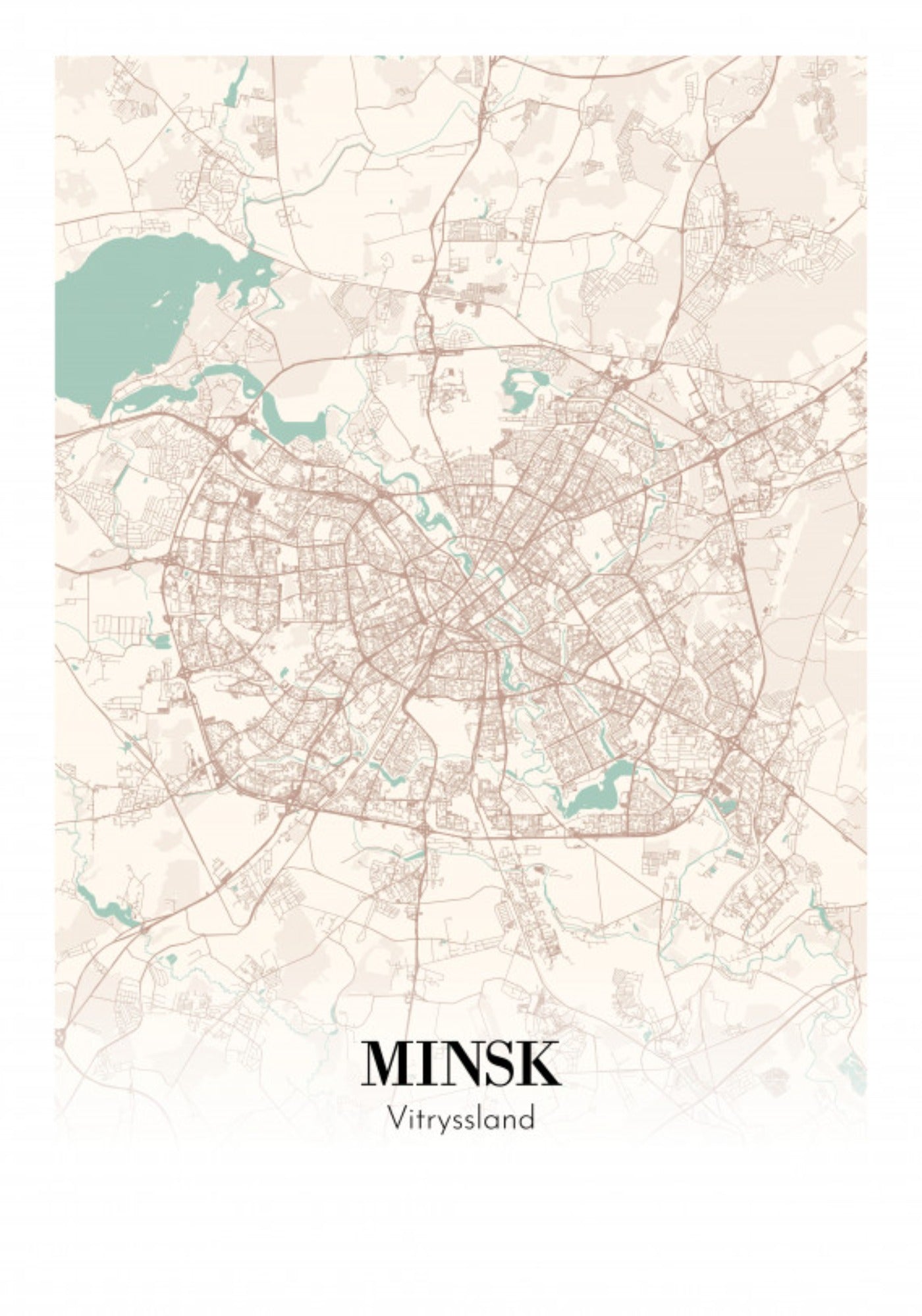 Minsk - Vitryssland 21x30cm (A4)