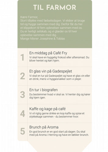 Klippekort No. 1 Plakana