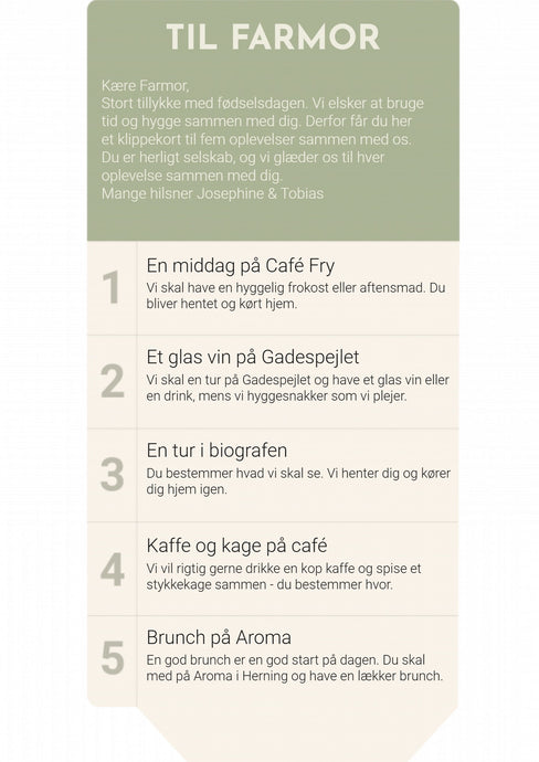 Klippekort No. 1 Plakana