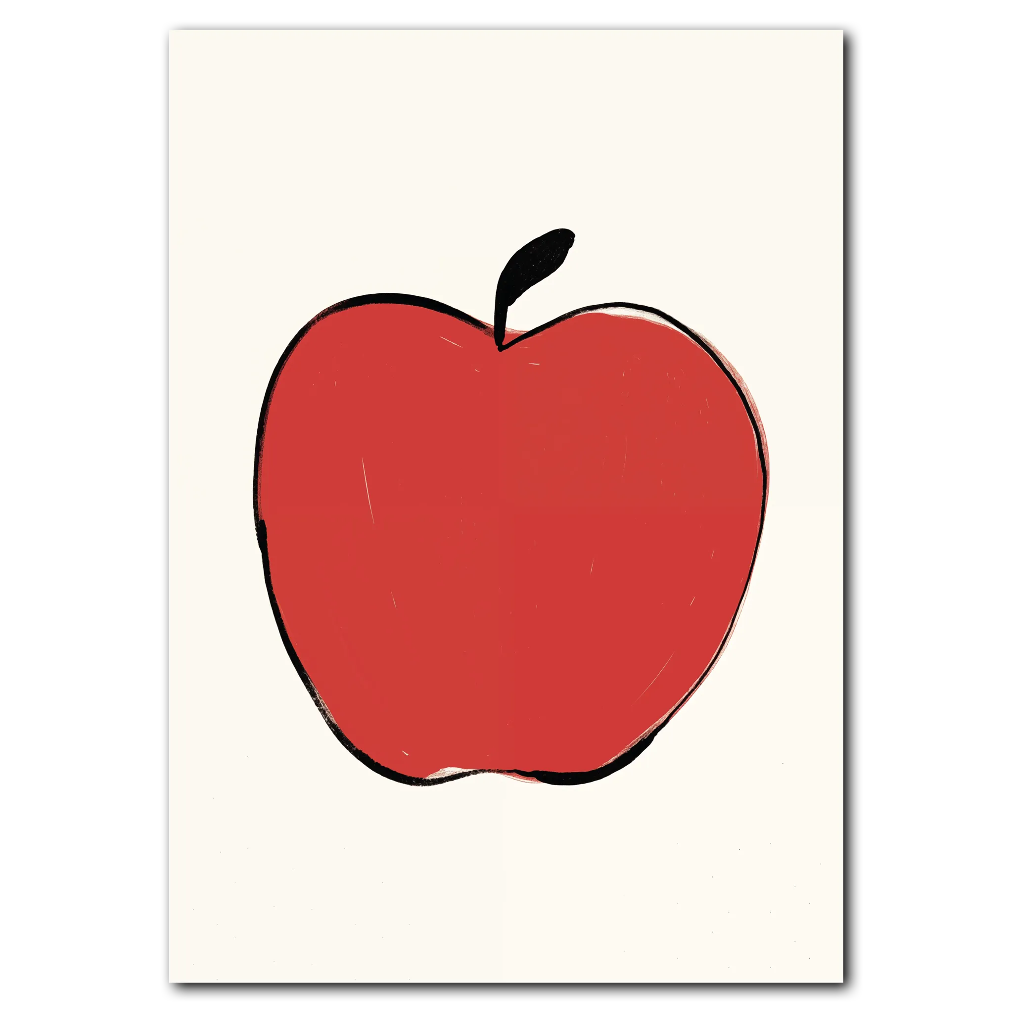 Apple No. 2 poster 21x30 cm (A4) / Ingen ram