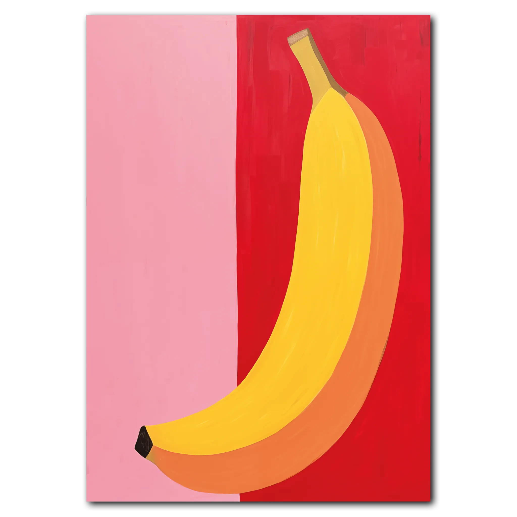 Banana In Focus poster 35x50 cm (B3) / Mörk ek
