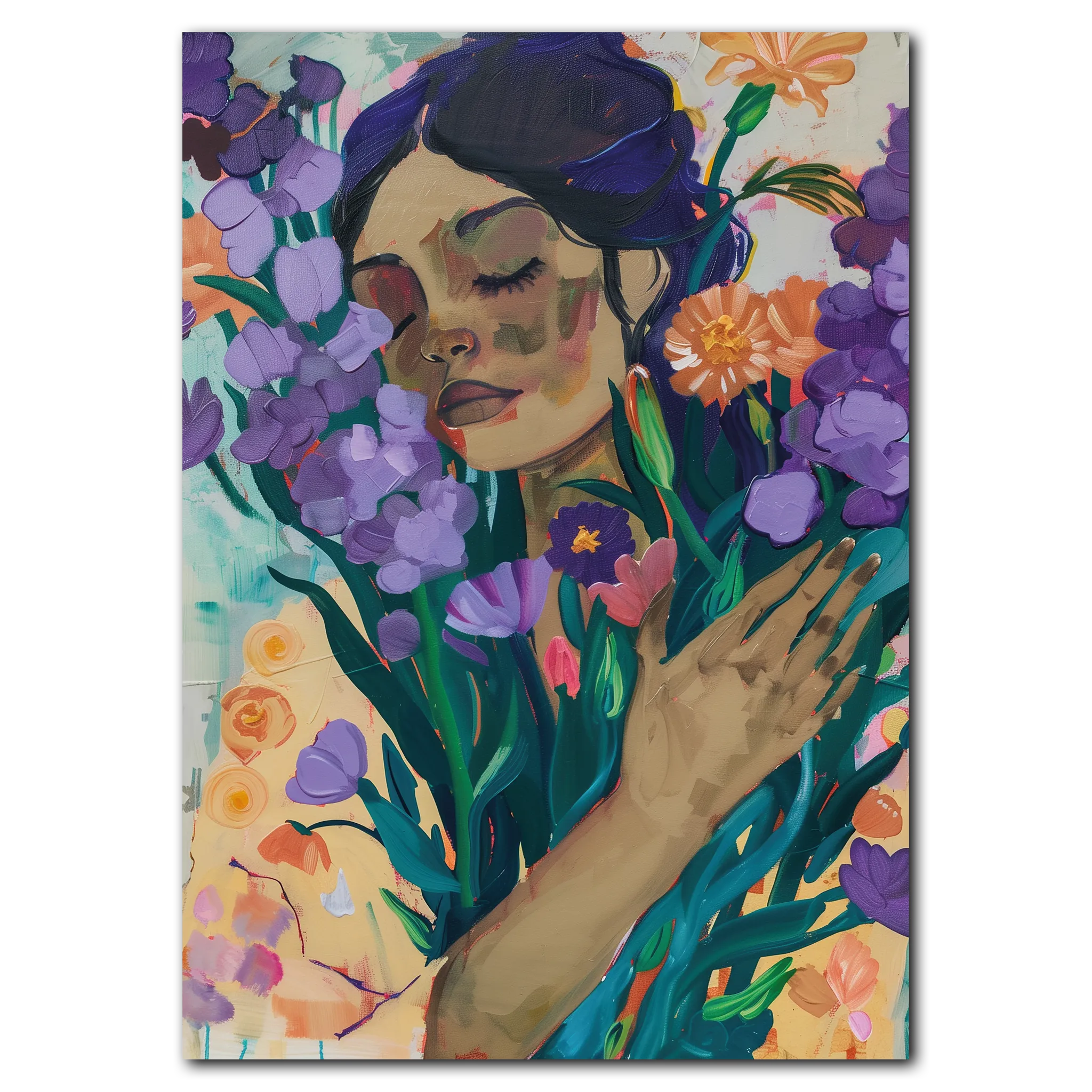 Blooming Moment nr. 2 poster 50x70 cm (B2) / Ingen ram