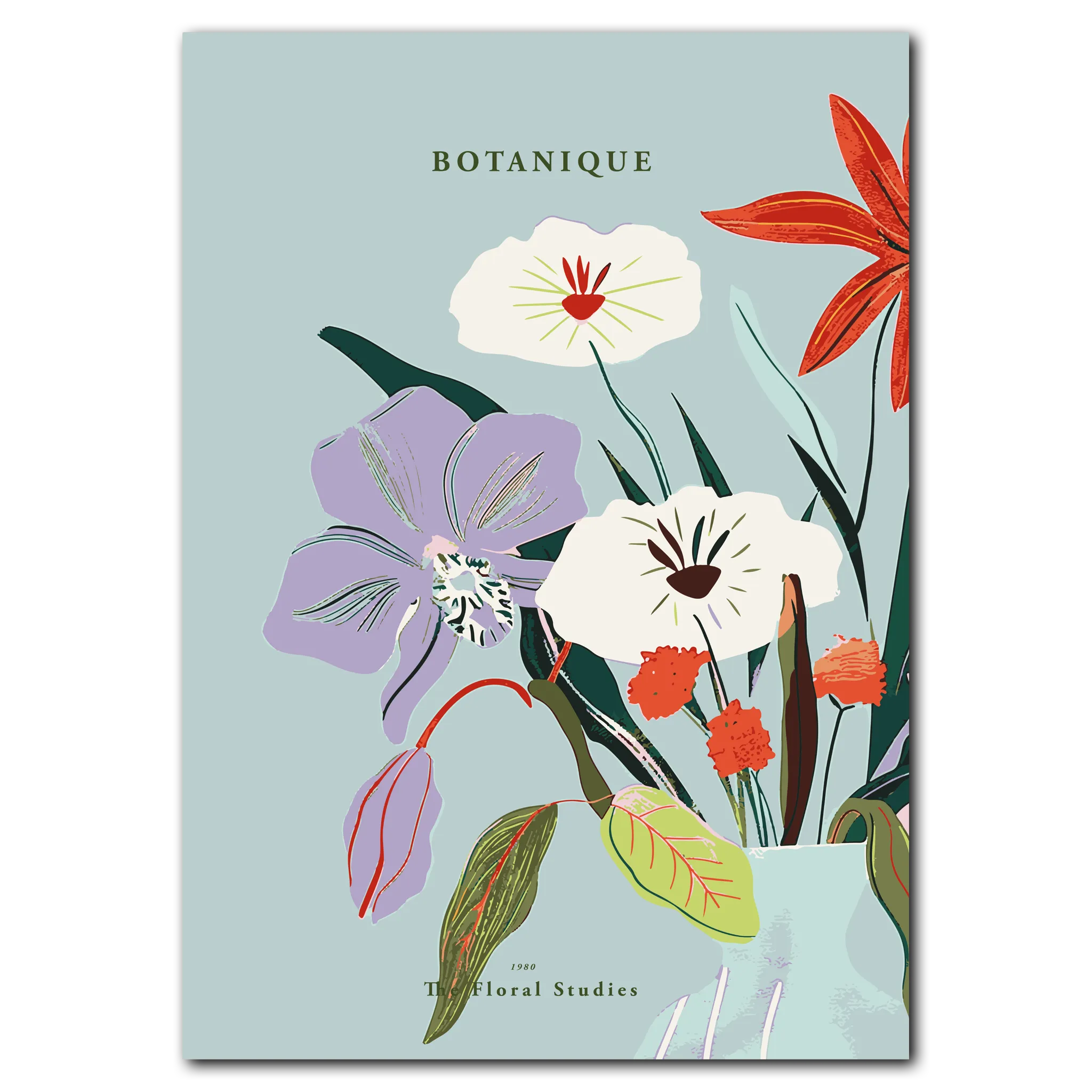 Botanique No. 1 poster 21x30 cm (A4) / Vit ek