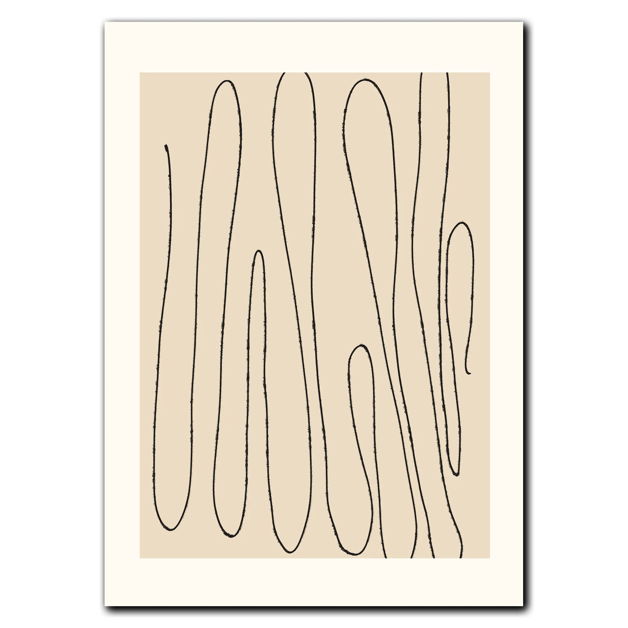 Fluid Lines Plakat 21x30 cm (A4) / Ingen ramme