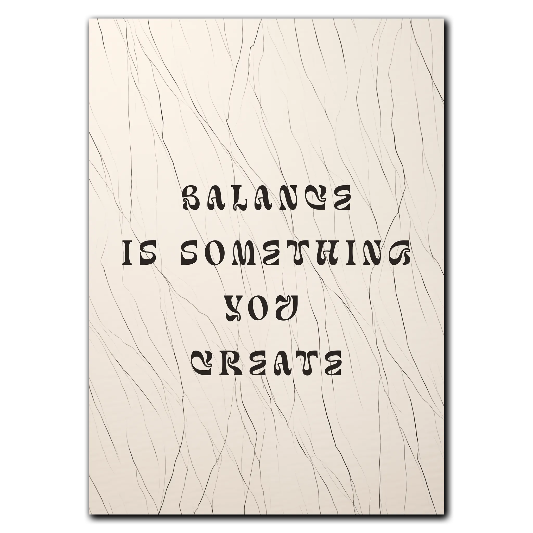 Inner Balance Plakat 50x70 cm (B2) / Egetræ