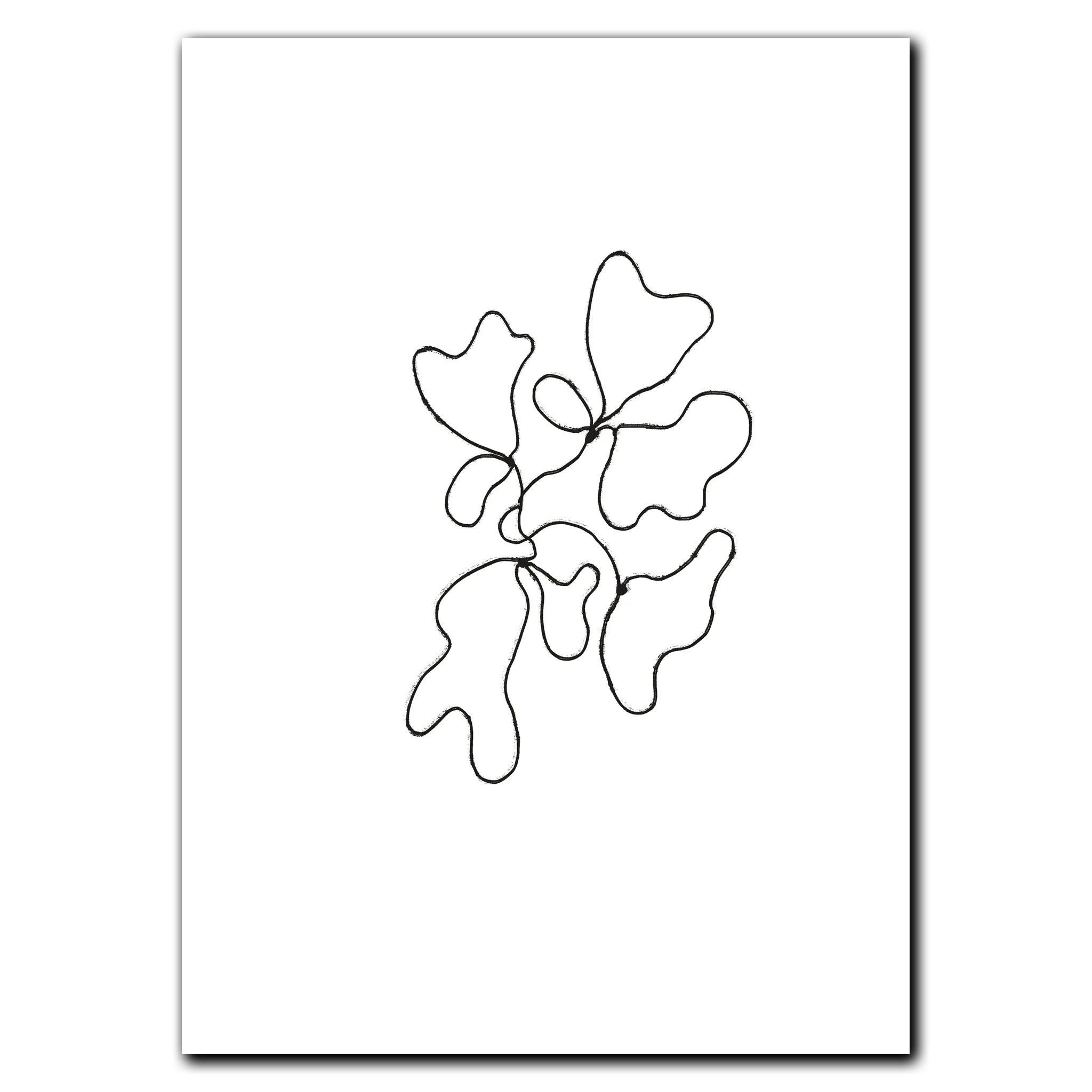 Minimalistic Lines No. 1 Plakat 21x30 cm (A4) / Ingen ramme