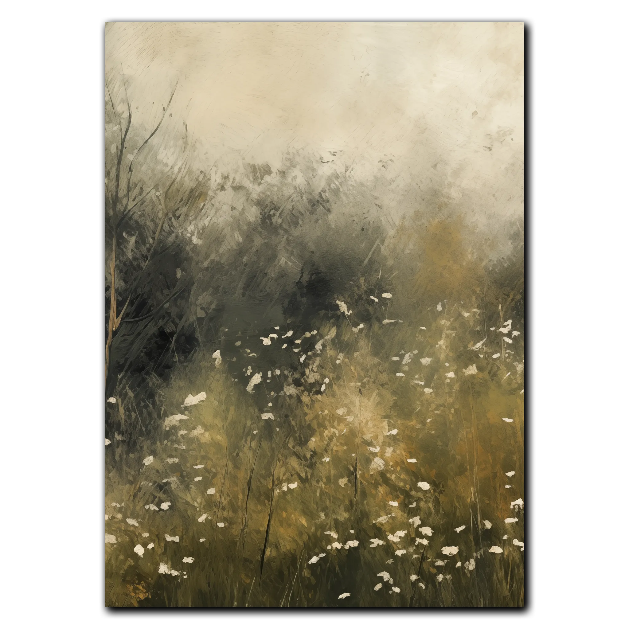 Misty Meadow Plakat 60x84 cm (A1) / Egetræ