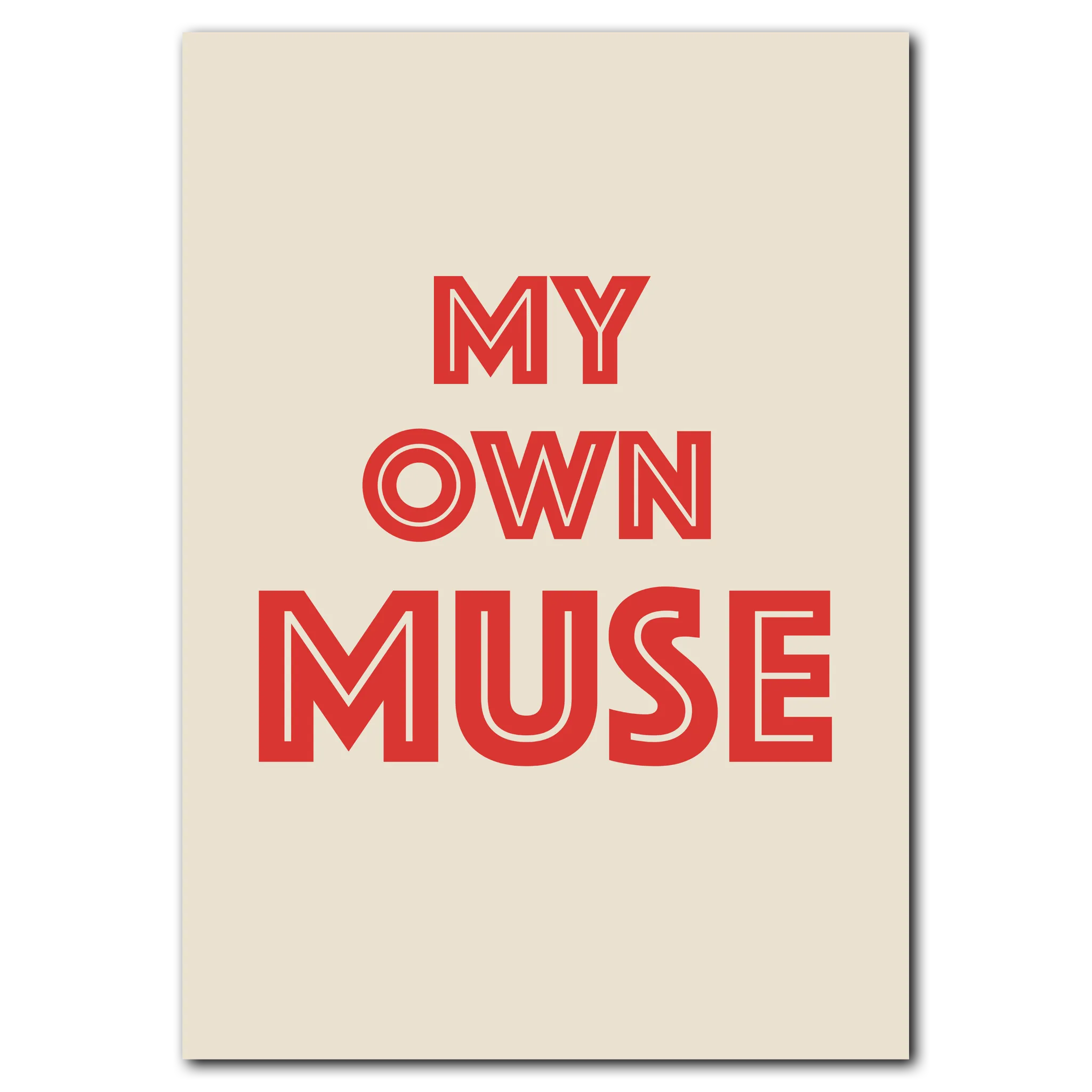 Muse No. 2 poster 21x30 cm (A4) / Ingen ram