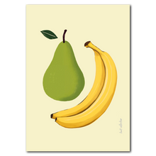 Ladda upp bild till gallerivisning, Pear &amp; Banana Plakat
