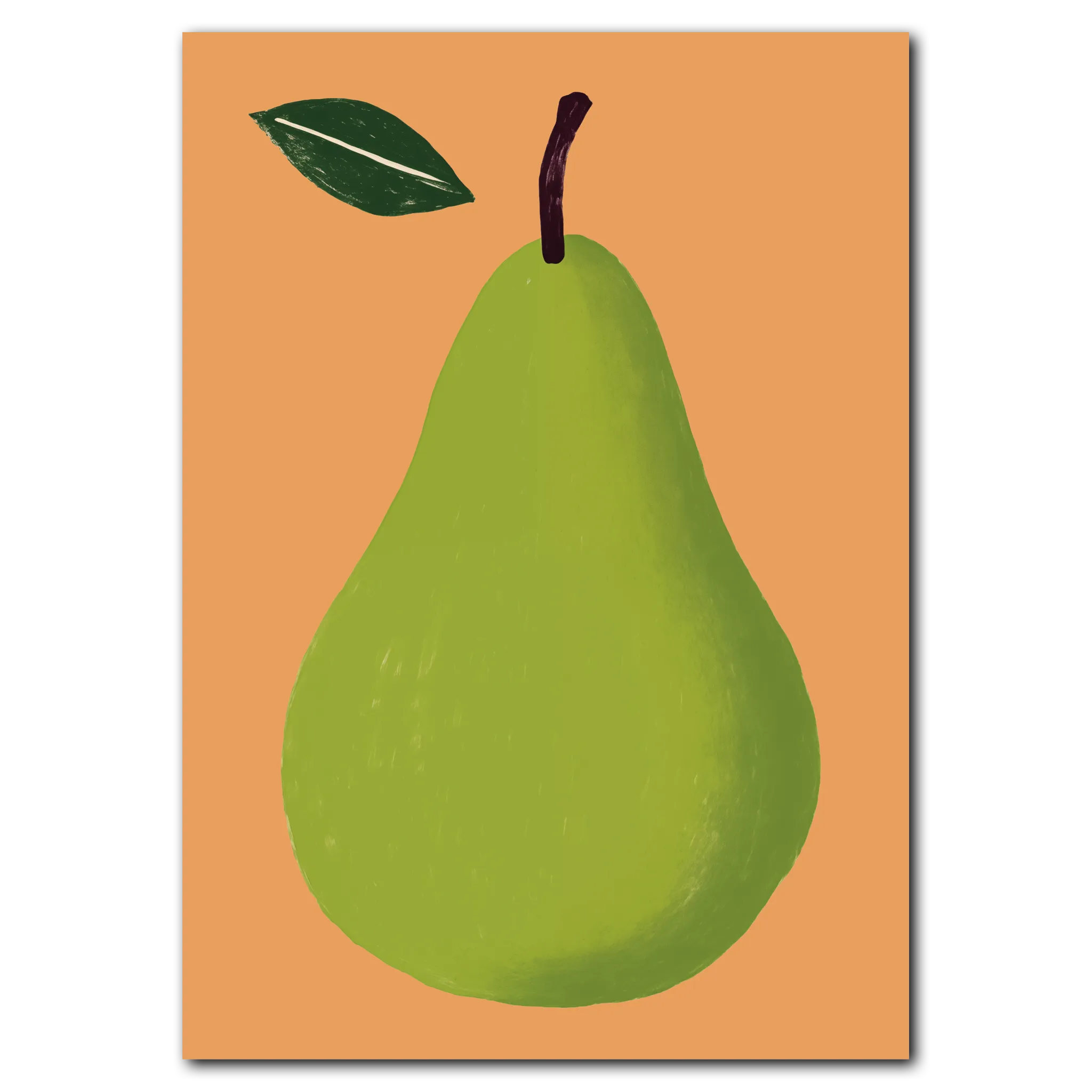 Pear No. 3 Poster 21x30 cm (A4) / Vit ek