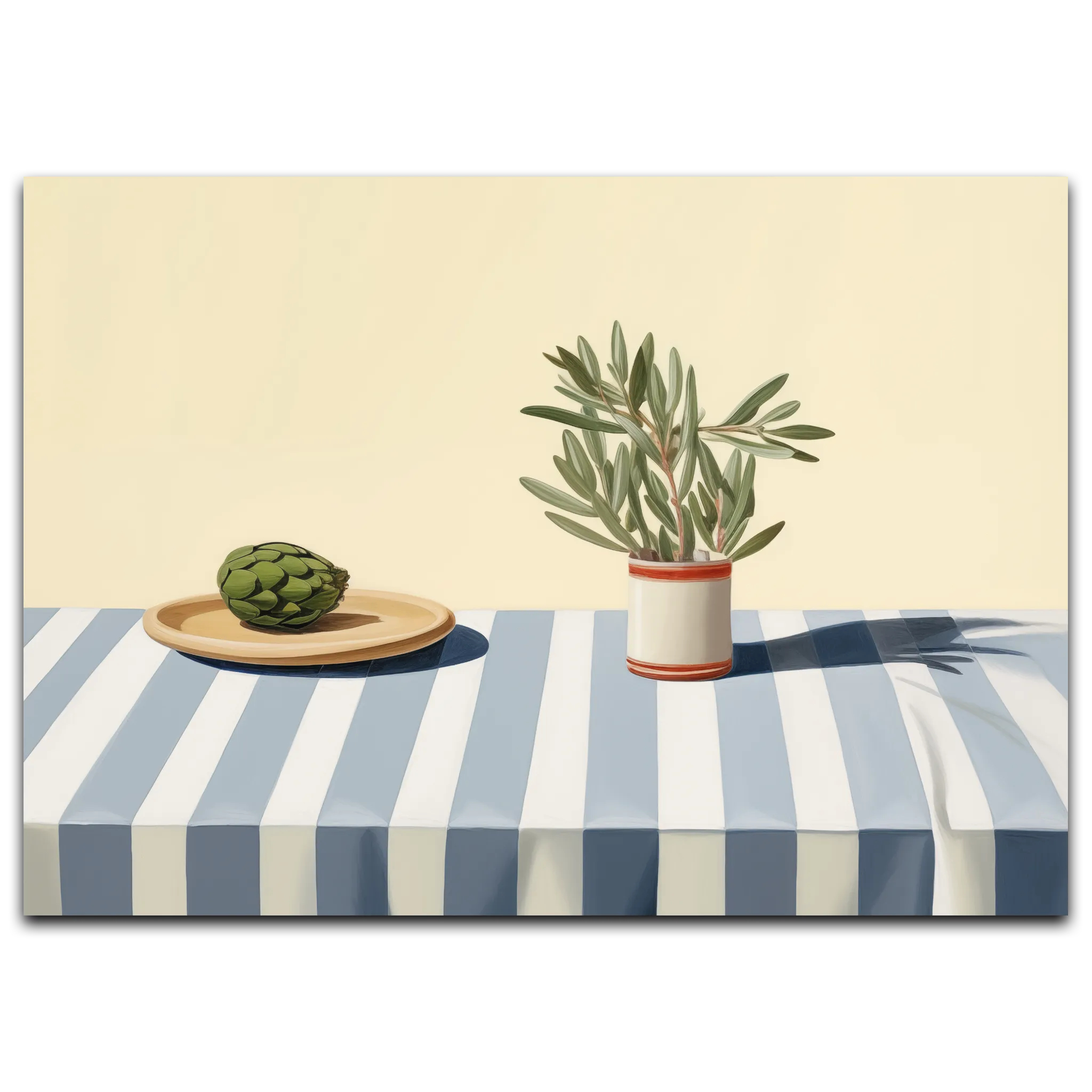 Scandinavian Minimalism Plakat 21x30 cm (A4) / Hvid Egetræ