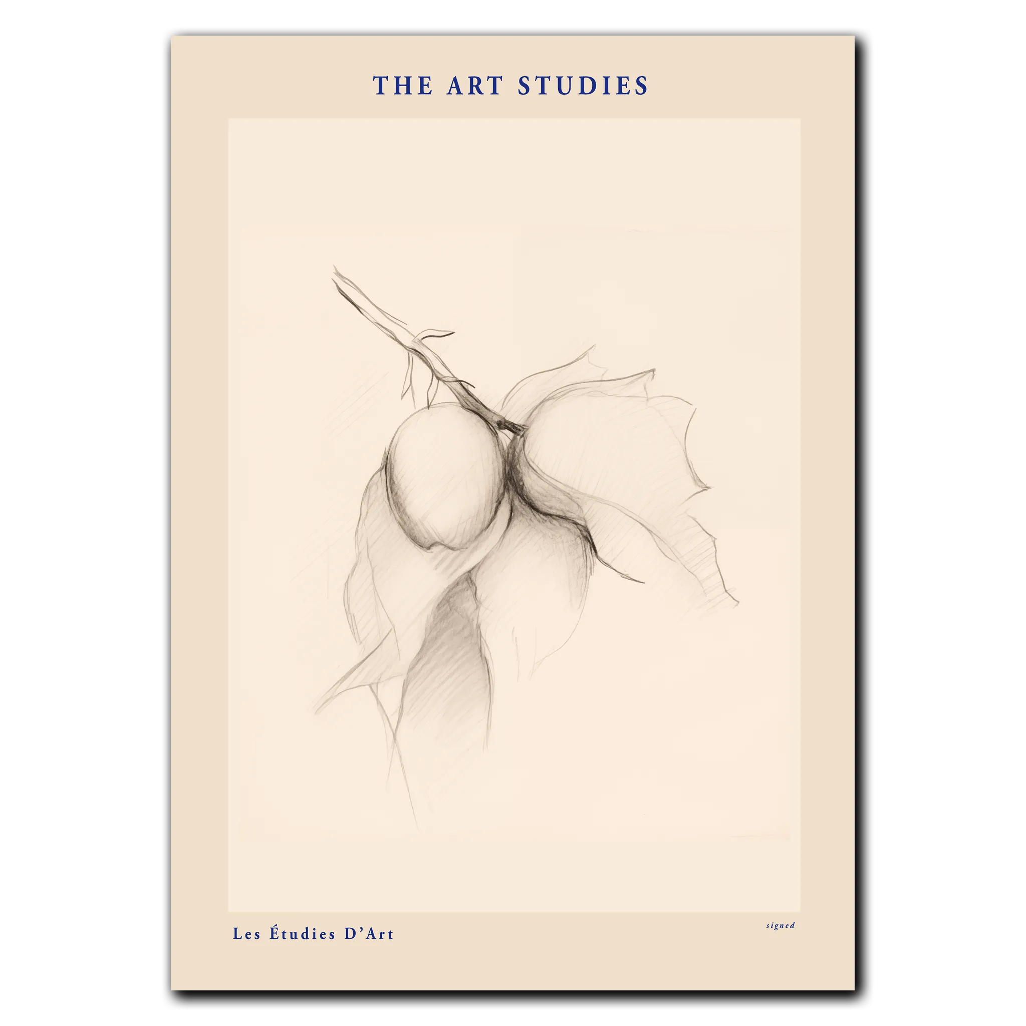 The Art Study Plakat 60x84 cm (A1) / Egetræ