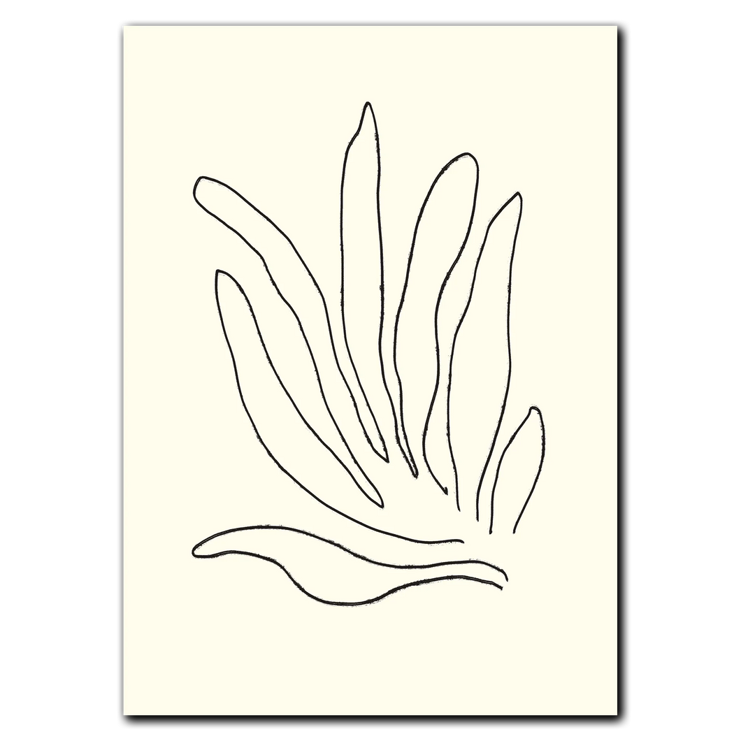 Wavy Leaves Plakat