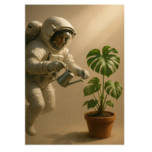 Laddar bild till gallerivisning, Astronaut monstera plakat Plakana 21x30 cm (A4) Ingen ramme
