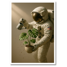 Laddar bild till gallerivisning, Astronaut plante plakat Plakana 21x30 cm (A4) Hvid Egetræ
