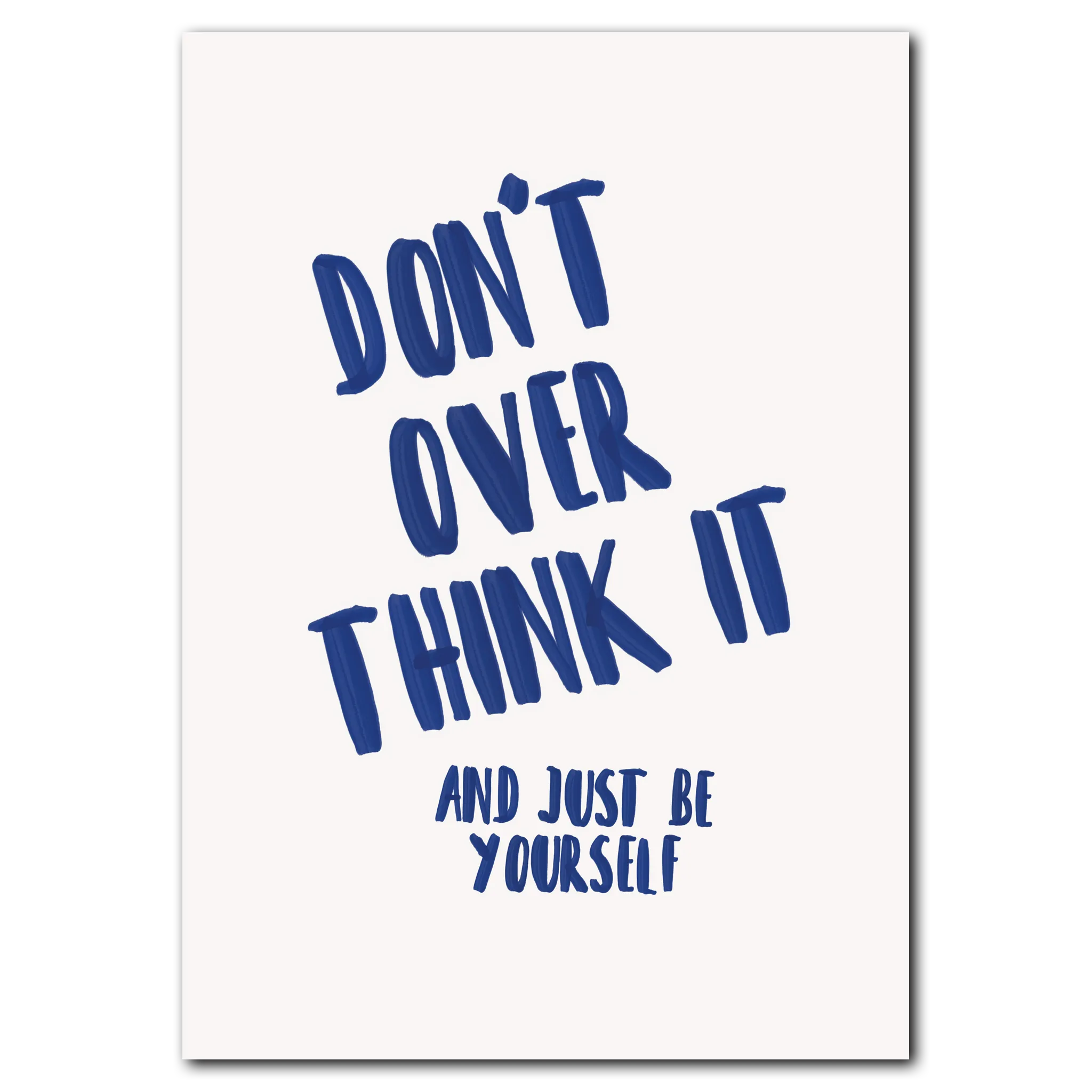 Be yourself poster 70x100 cm (B1) / Svart ek