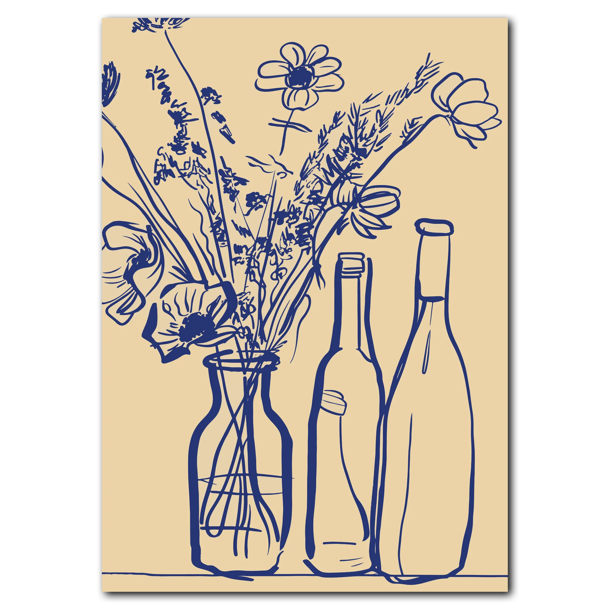 Everyday Bouquet poster 50x70 cm (B2) / Vit ek