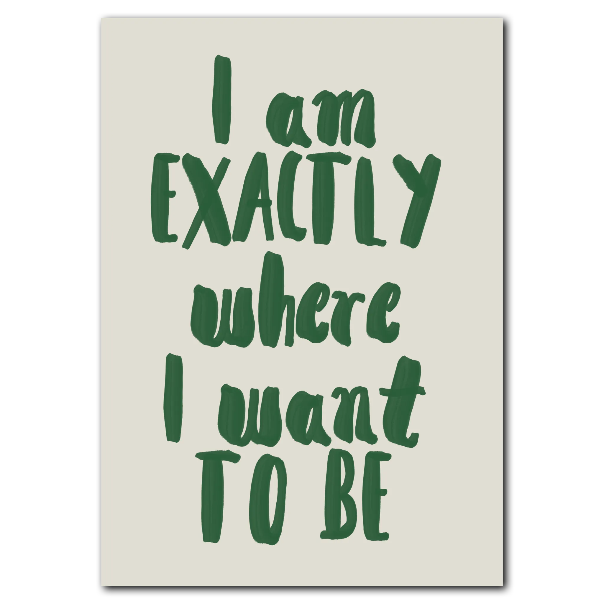 Here &and Now poster 21x30 cm (A4) / Ingen ram