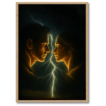 Laddar bild till gallerivisning, Lightning Kiss plakat Plakana 21x30 cm (A4) Egetræ
